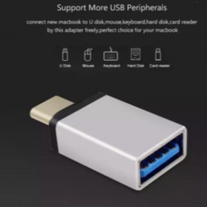 محول USB المطلي بالنيكل من النوع A Tail Socket 3-in-1 PC DIY.